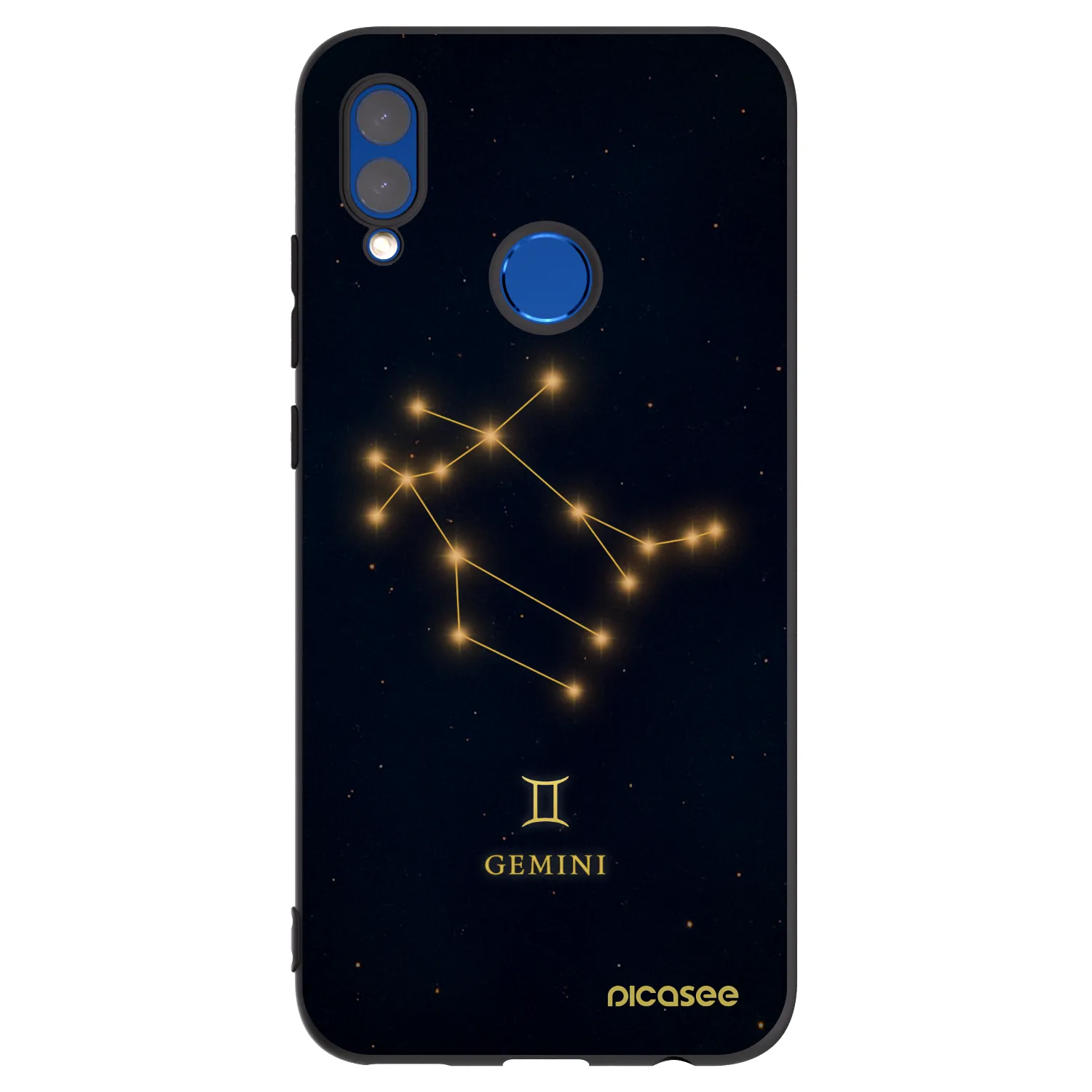 Picasee crna silikonska maskica za Huawei P Smart 2019 - GEMINI