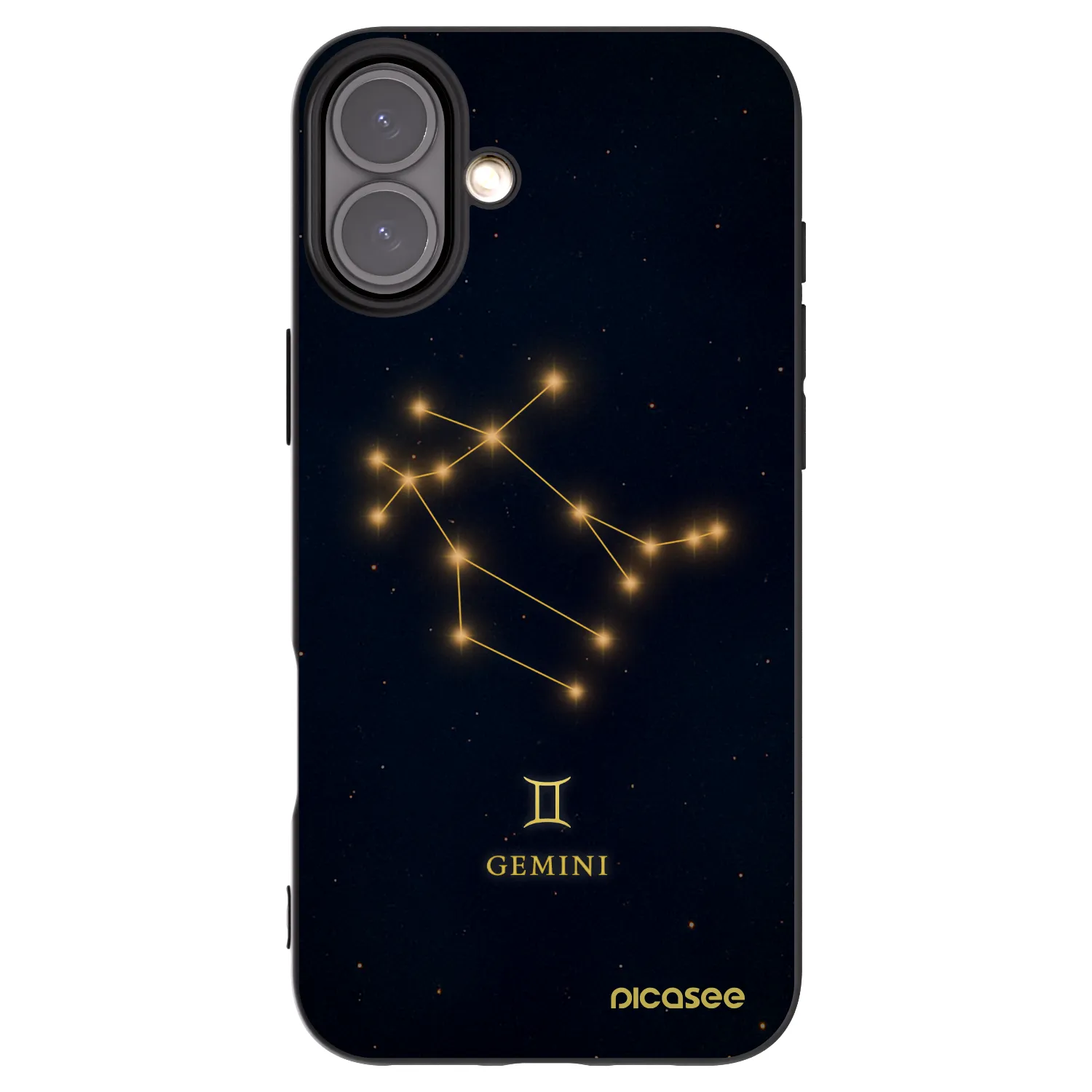 Picasee crna silikonska maskica za Apple iPhone 16 Plus - GEMINI