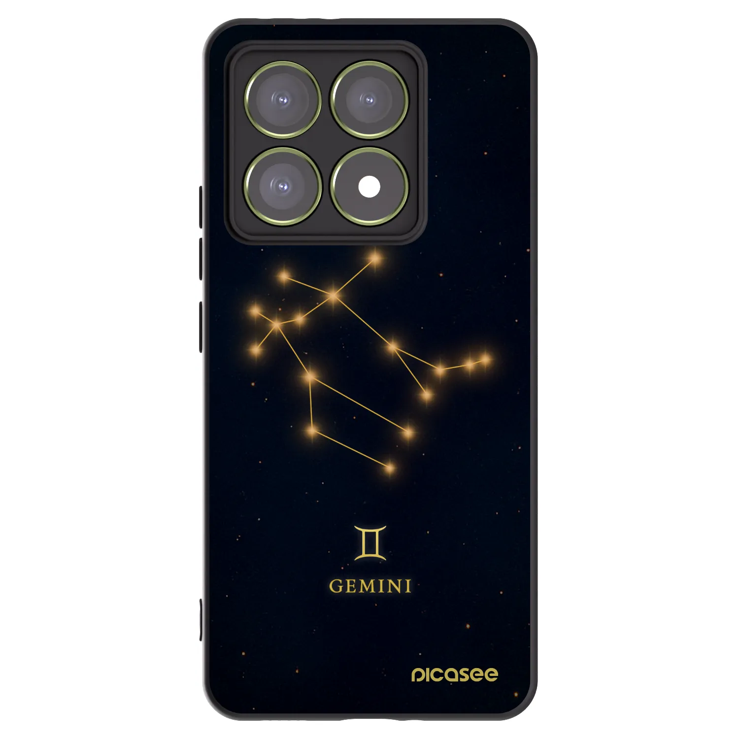 Picasee crna silikonska maskica za Xiaomi 14T - GEMINI