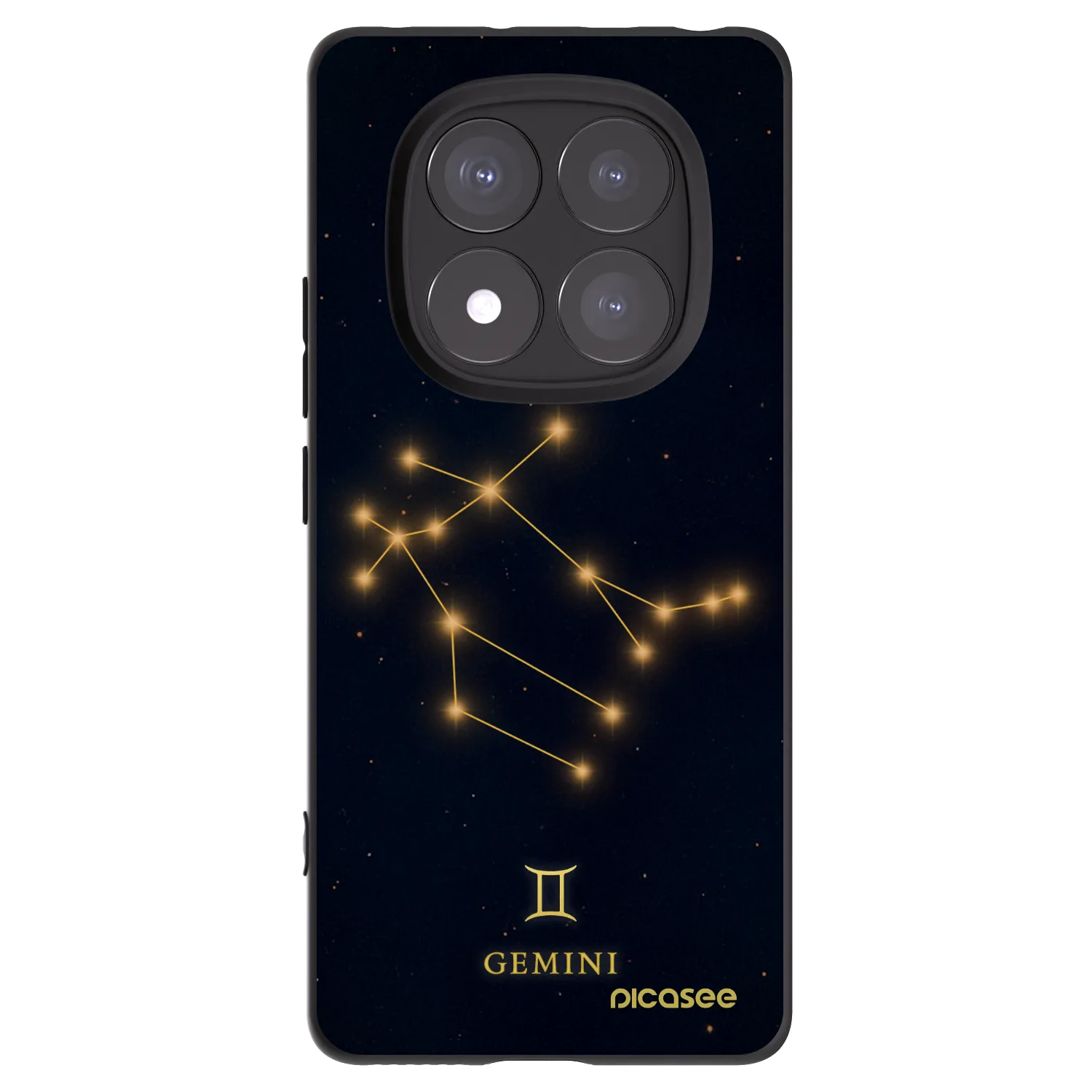 Picasee crna silikonska maskica za Xiaomi Redmi Note 14 Pro+ 5G - GEMINI