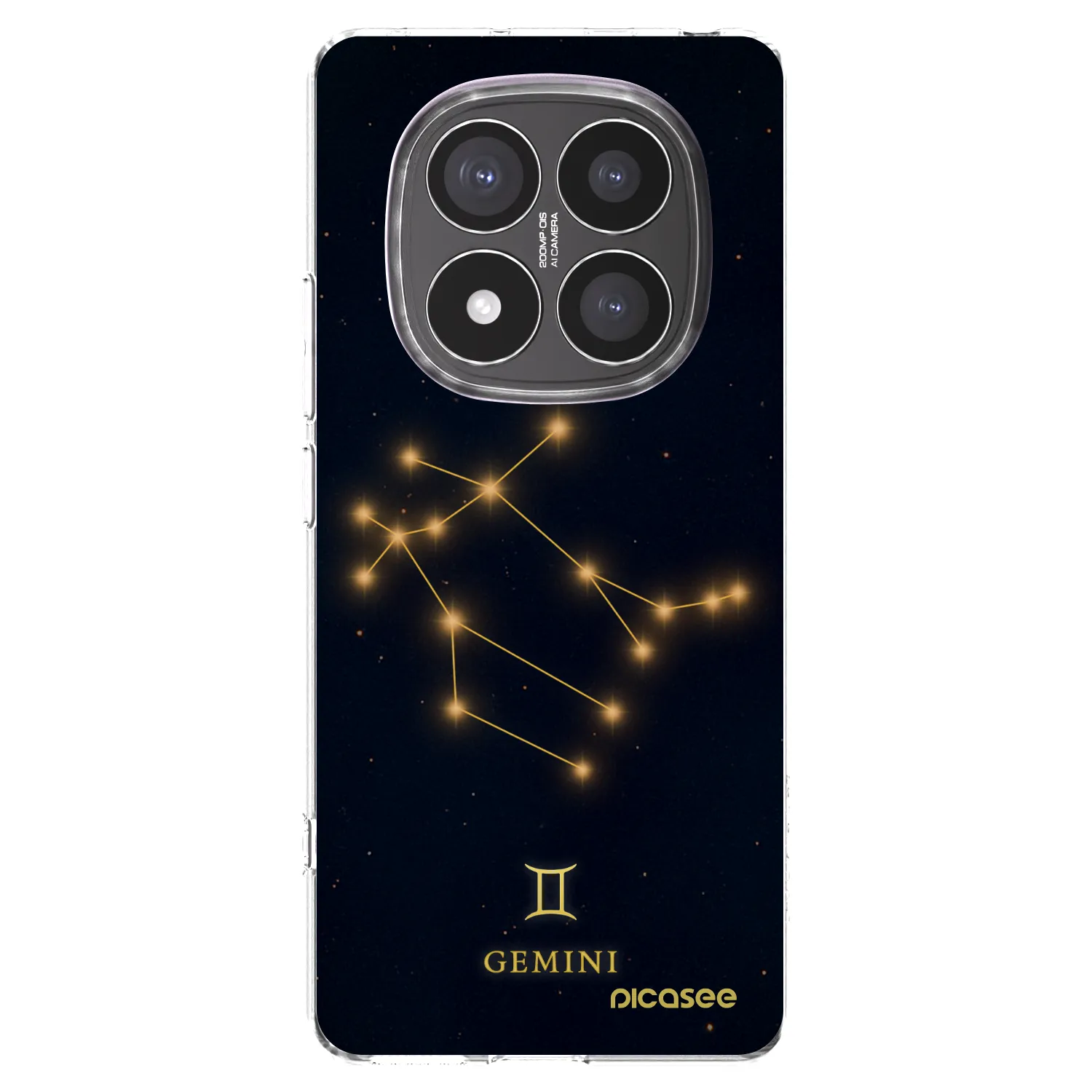 Picasee silikonska prozirna maskica za Xiaomi Redmi Note 14 Pro+ 5G - GEMINI