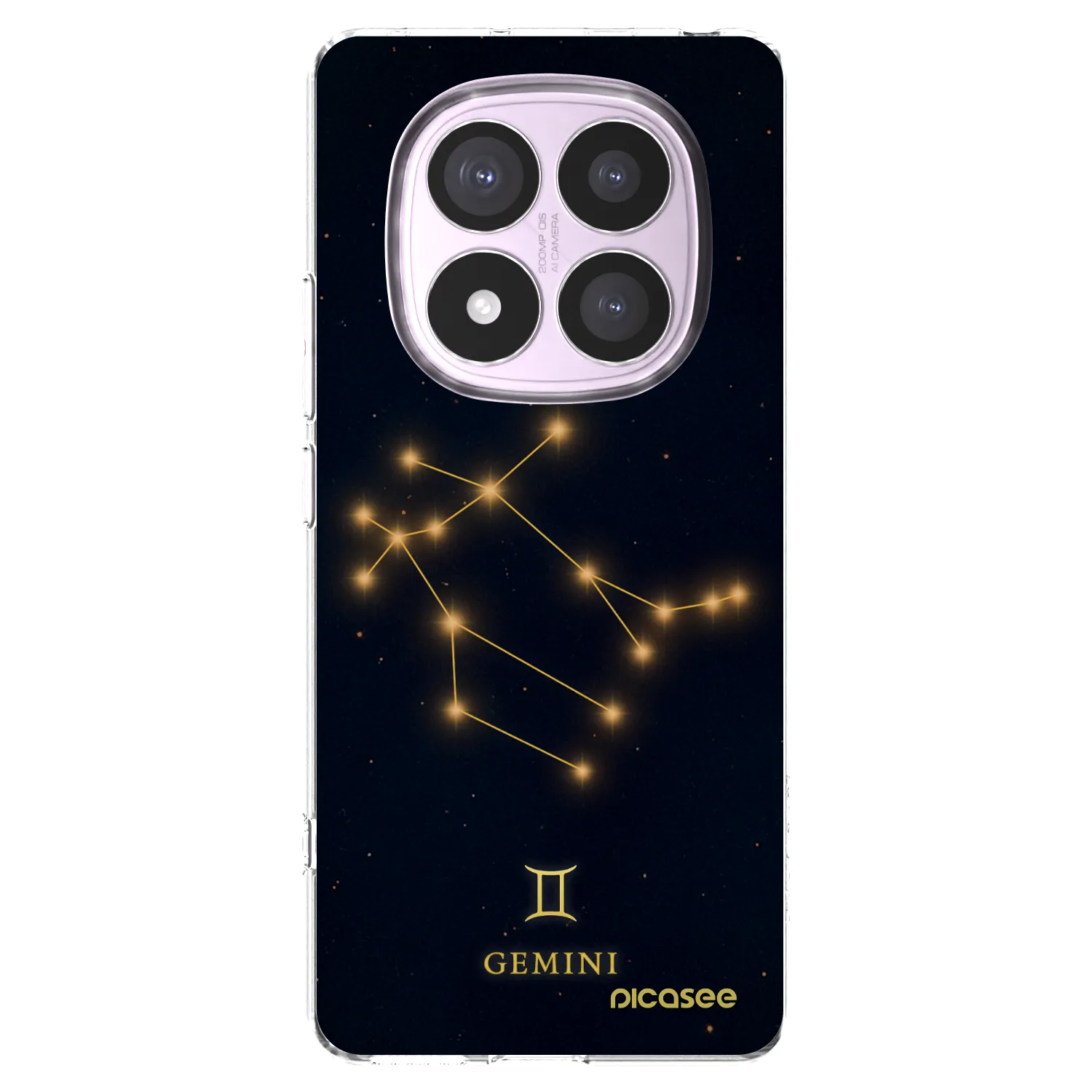 Picasee silikonska prozirna maskica za Xiaomi Redmi Note 14 Pro 5G - GEMINI