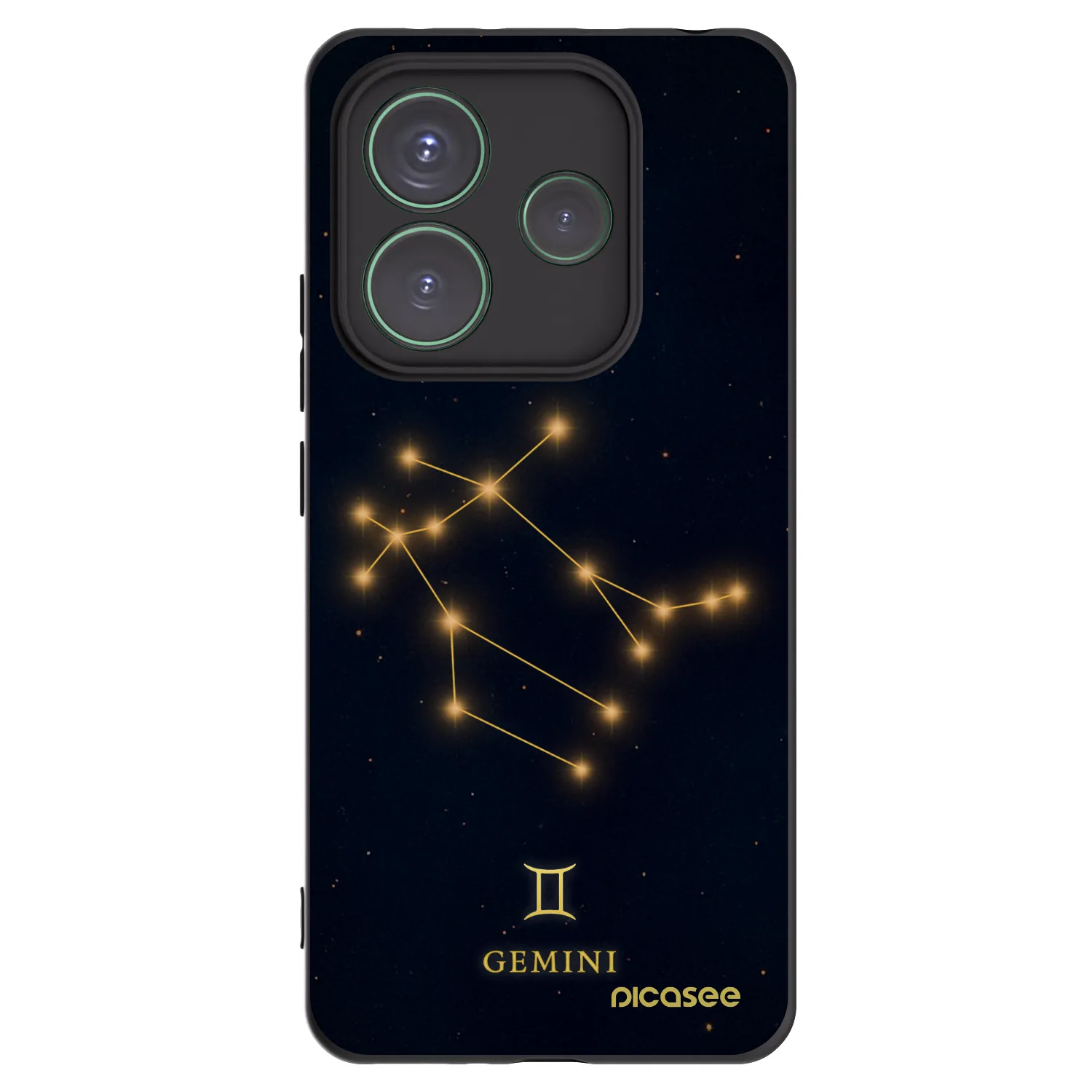 Picasee crna silikonska maskica za Xiaomi Redmi Note 14 5G - GEMINI