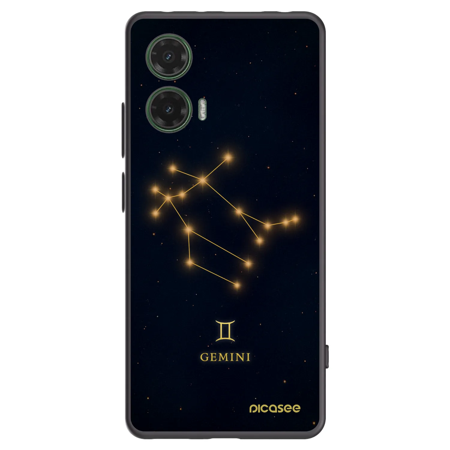 Picasee crna silikonska maskica za Motorola Moto G35 5G - GEMINI