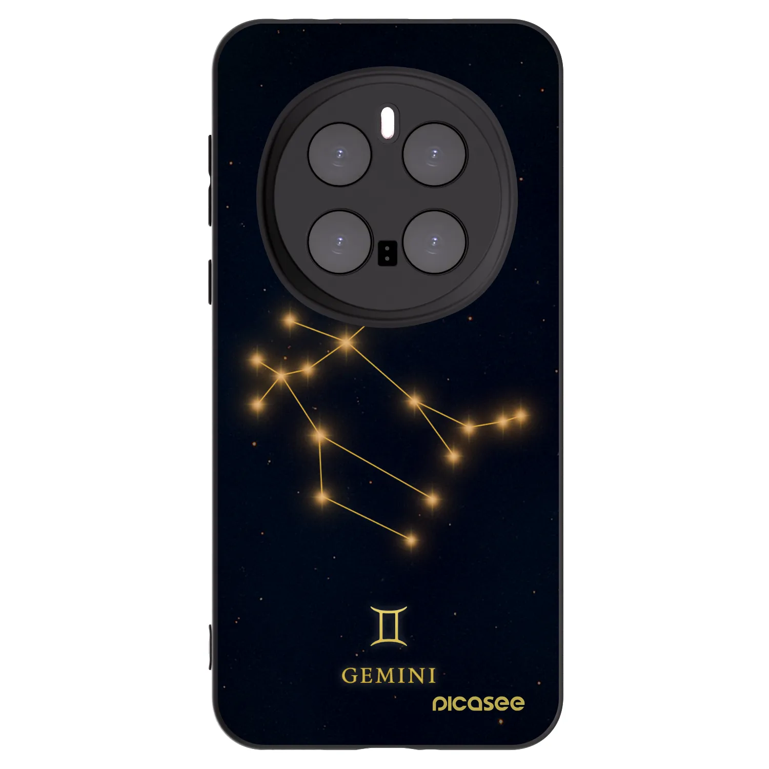 Picasee crna silikonska maskica za Honor Magic7 Pro 5G - GEMINI