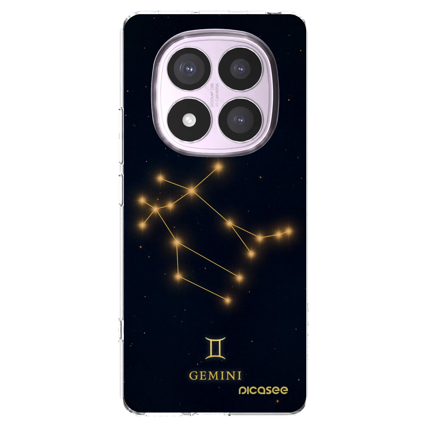 Picasee silikonska prozirna maskica za Xiaomi Redmi Note 14 Pro 4G - GEMINI