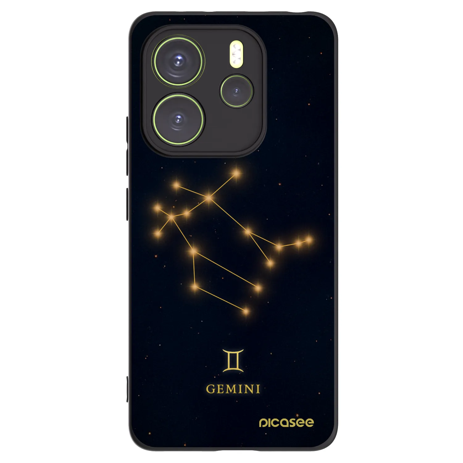 Picasee crna silikonska maskica za Xiaomi Redmi Note 14 4G - GEMINI