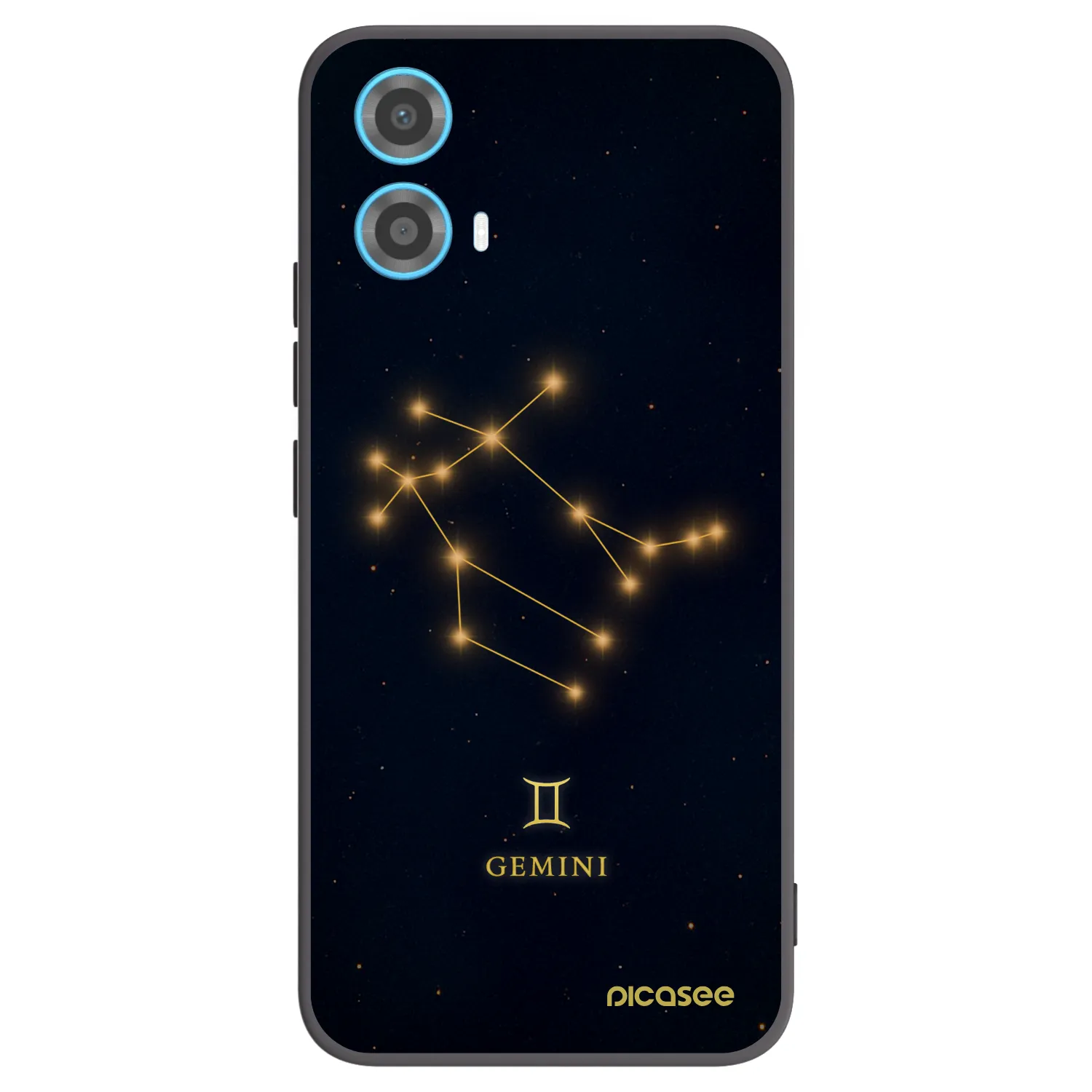 Picasee crna silikonska maskica za Motorola Moto G34 5G - GEMINI