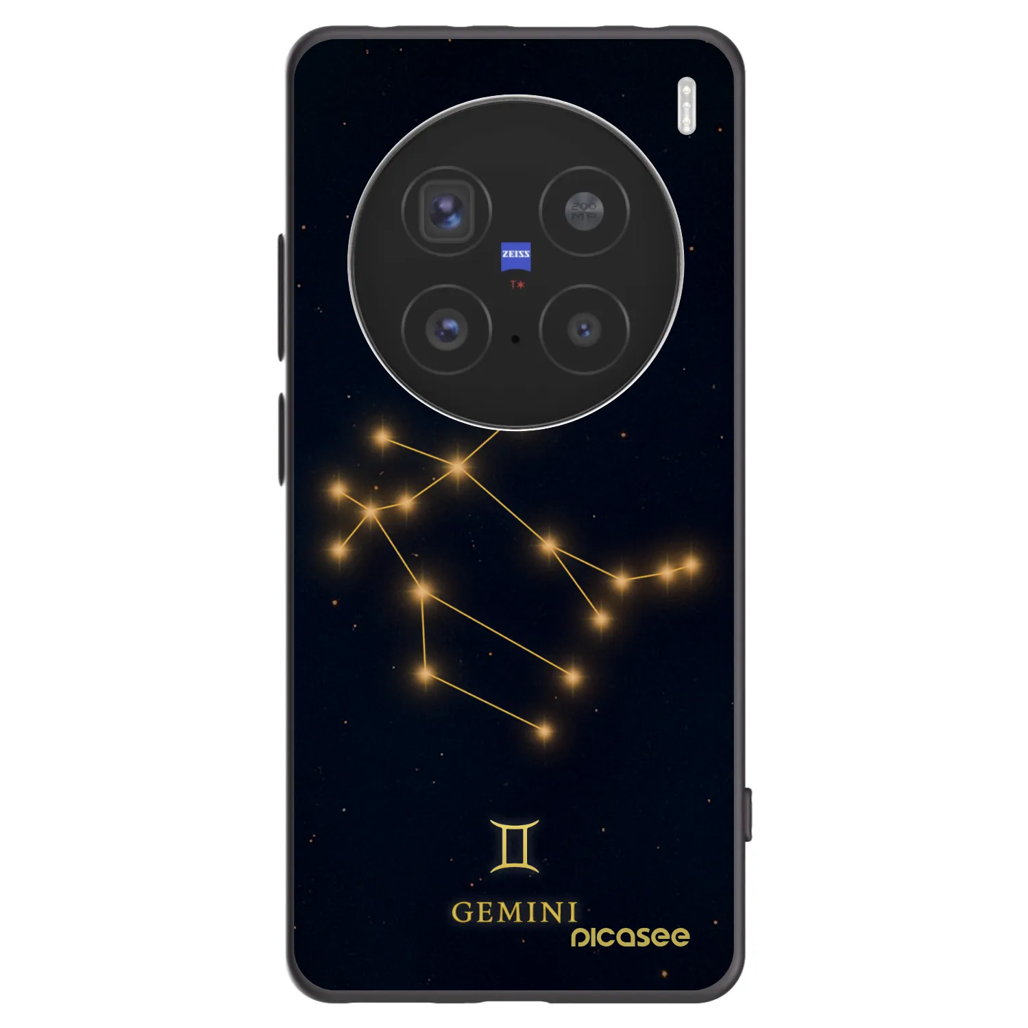 Picasee crna silikonska maskica za Vivo X200 Pro - GEMINI