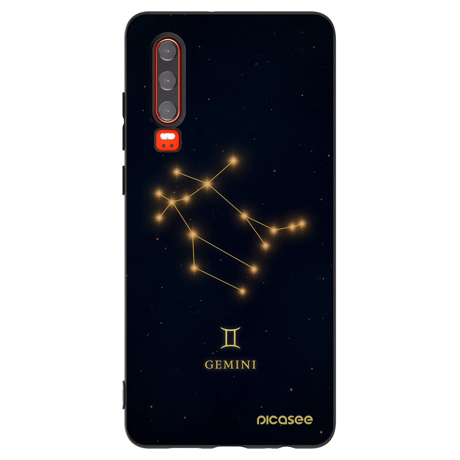 Picasee crna silikonska maskica za Huawei P30 - GEMINI
