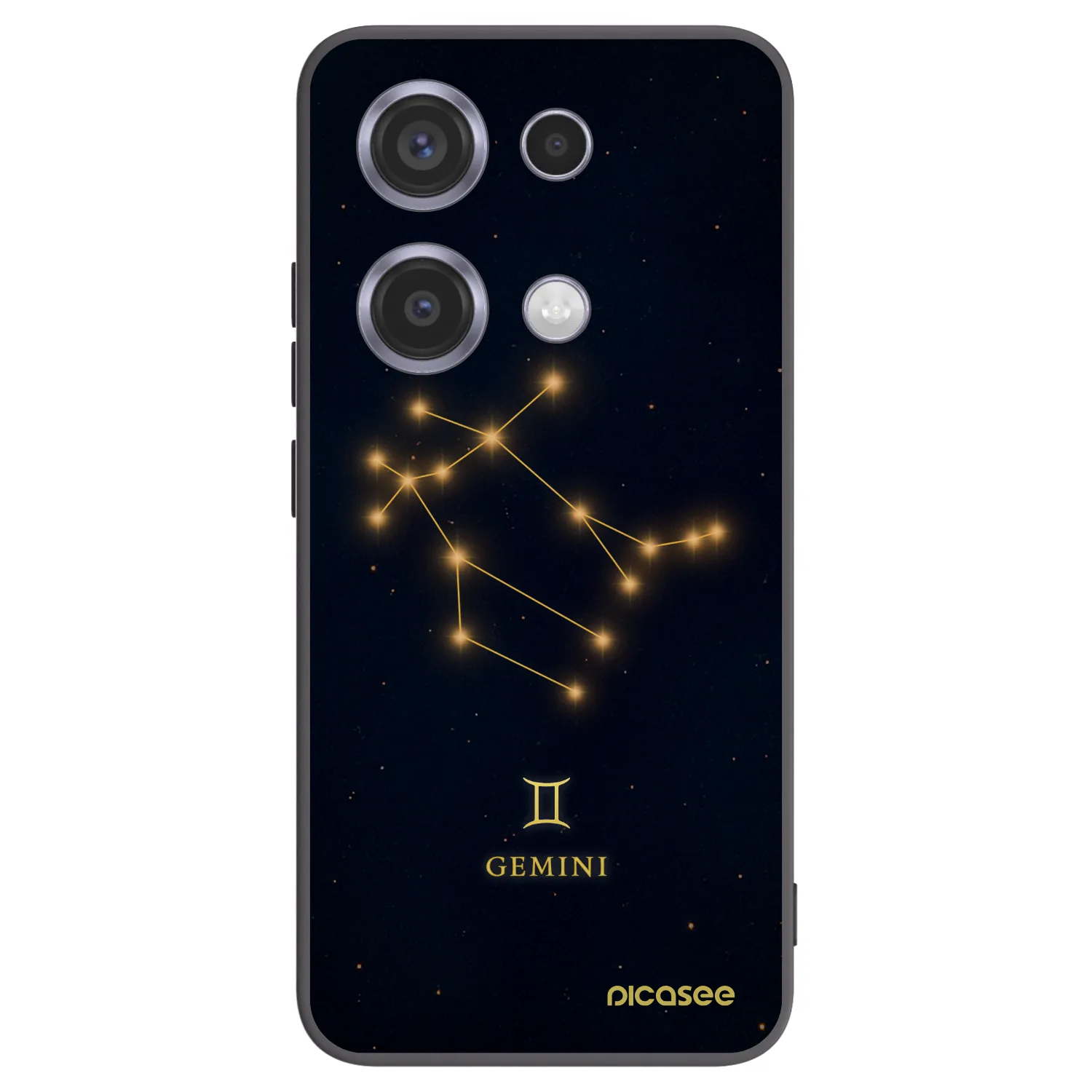 Picasee crna silikonska maskica za Xiaomi Redmi Note 14S - GEMINI