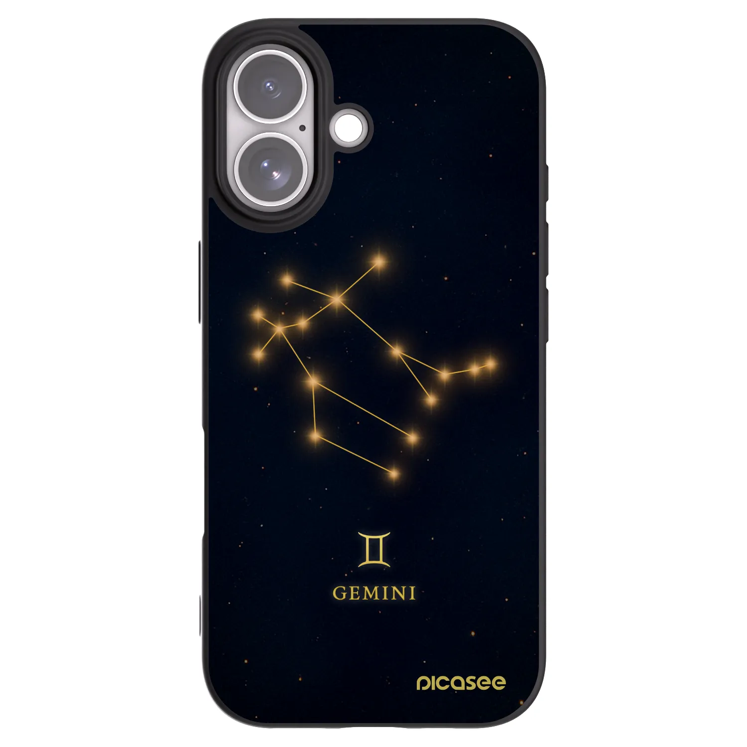 Picasee crna silikonska maskica za Apple iPhone 17 - GEMINI