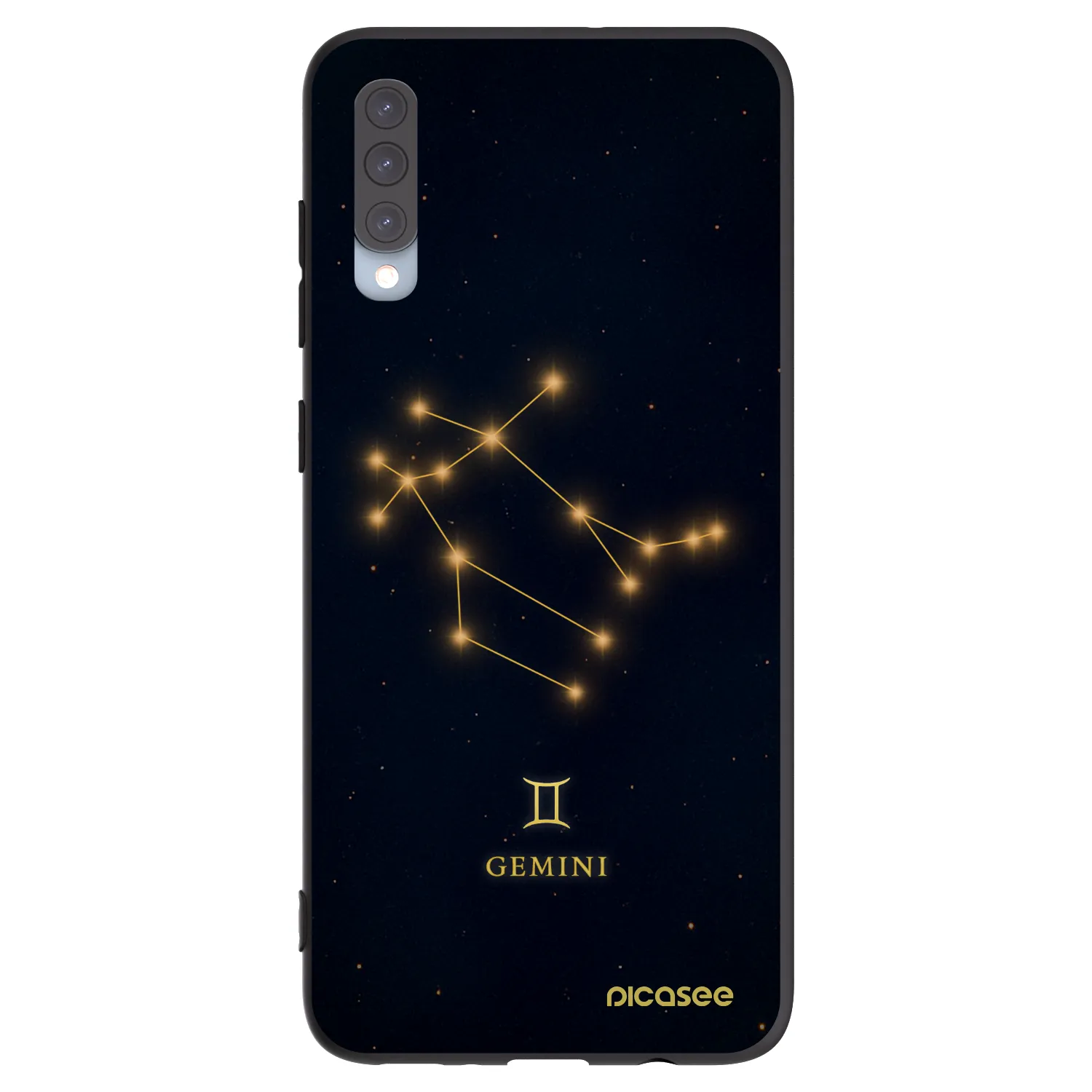 Picasee crna silikonska maskica za Samsung Galaxy A70 A705F - GEMINI