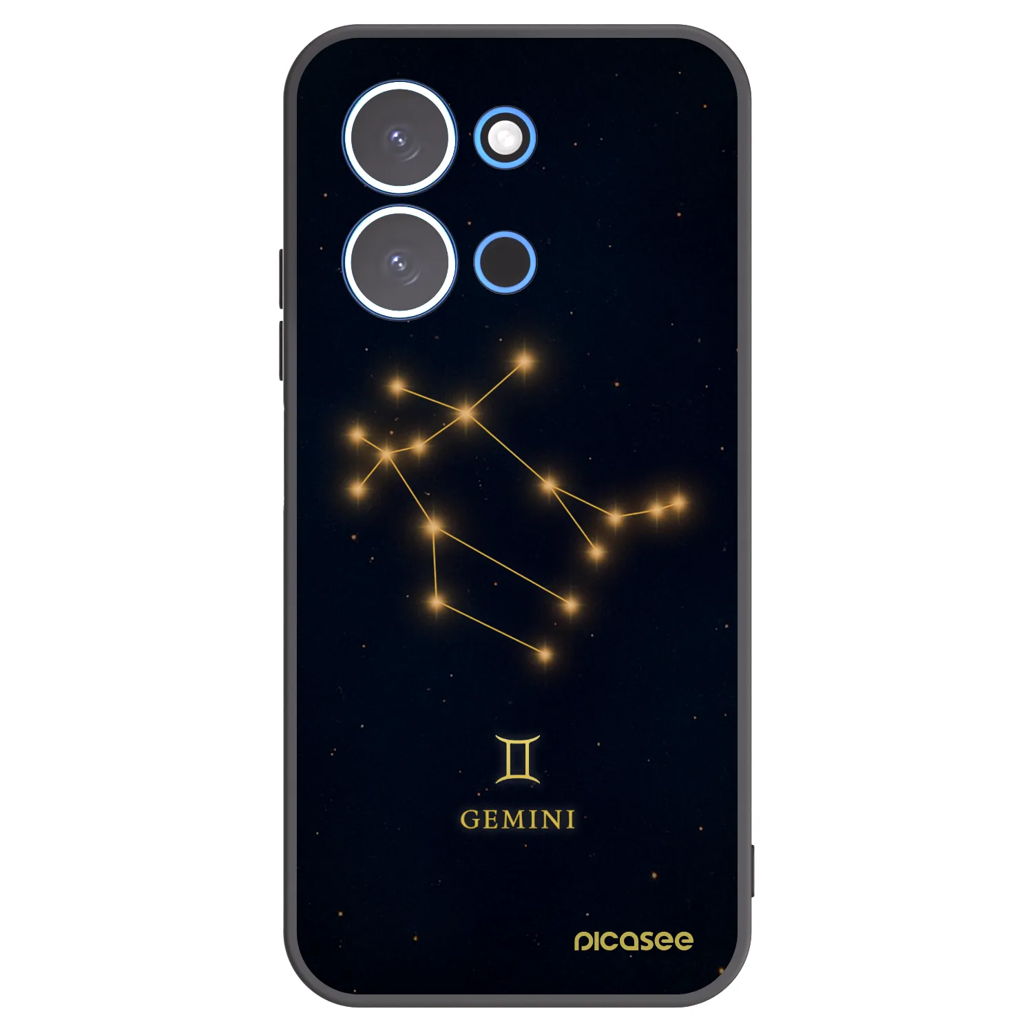 Picasee crna silikonska maskica za Xiaomi Redmi 15C 4G - GEMINI