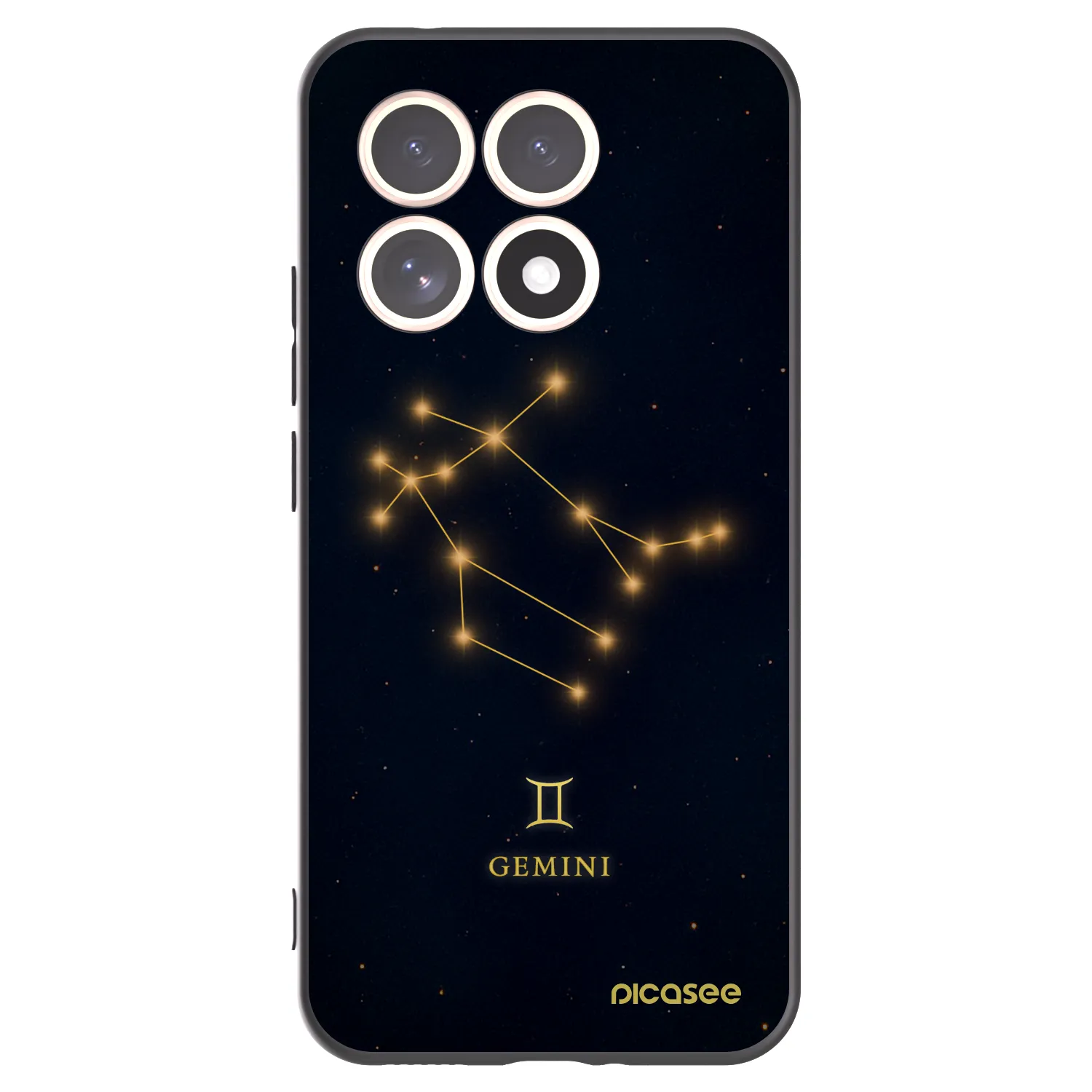 Picasee crna silikonska maskica za Xiaomi 15T - GEMINI