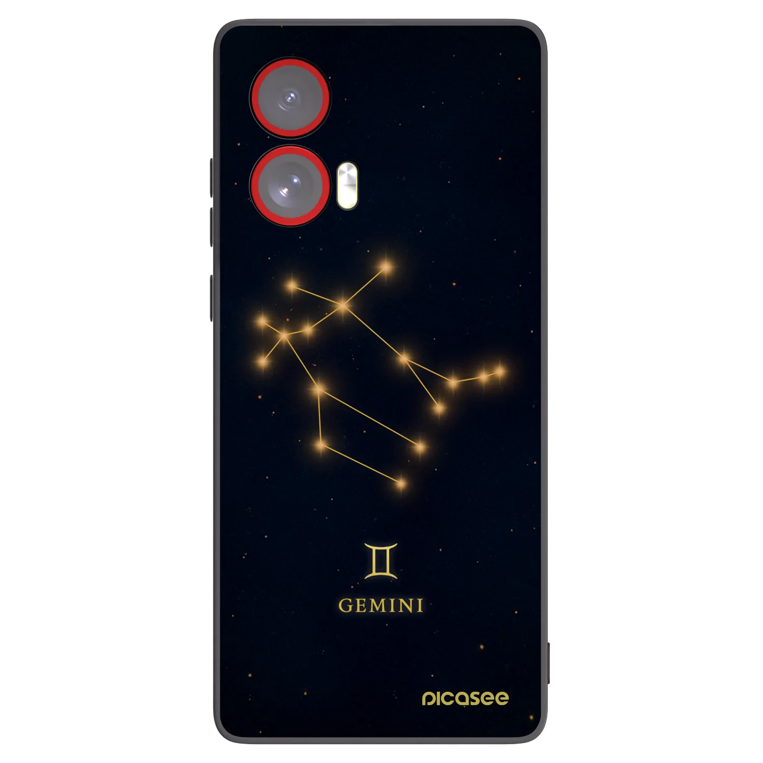 Picasee crna silikonska maskica za Motorola Edge 50 Fusion - GEMINI