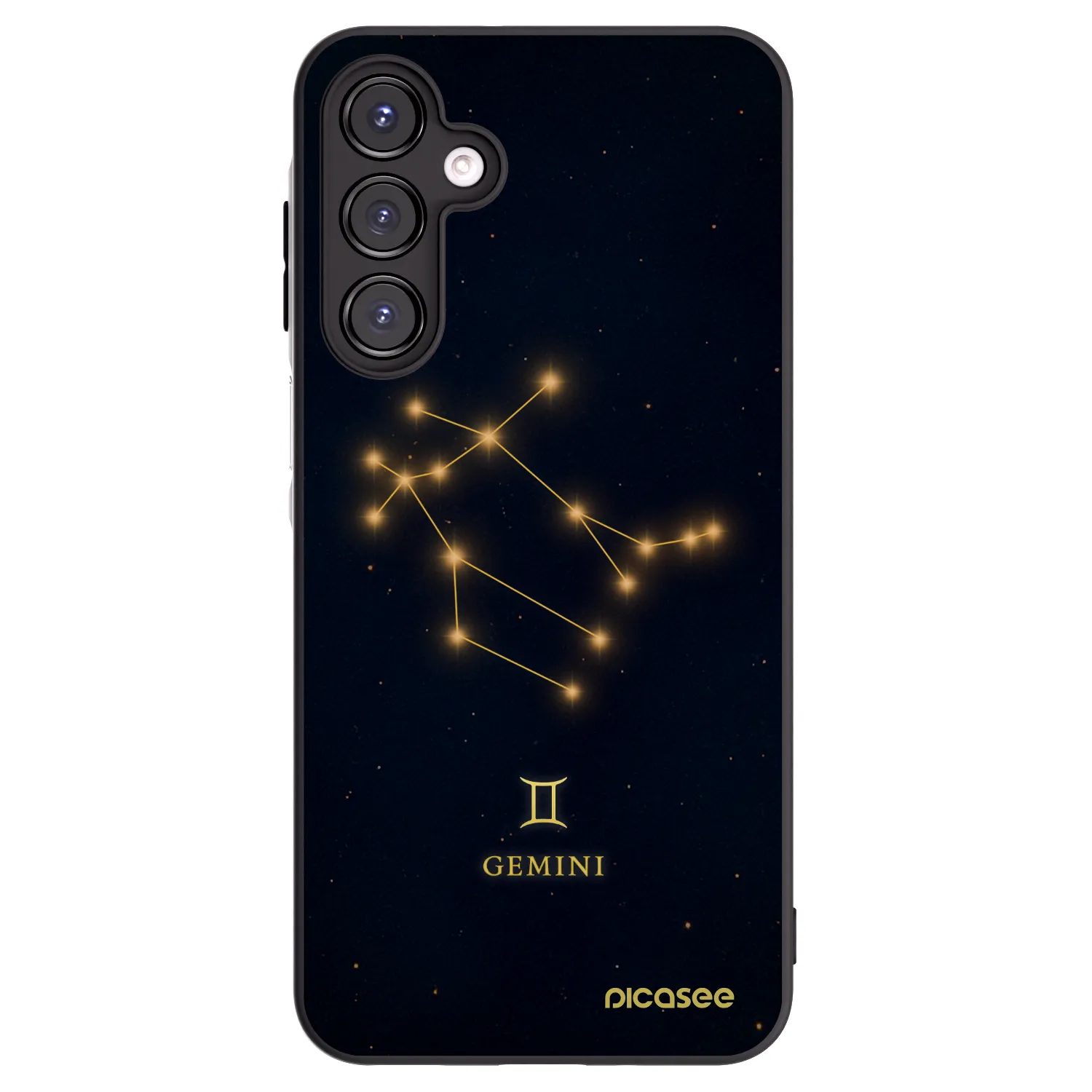 Picasee crna silikonska maskica za Samsung Galaxy A16 4G - GEMINI