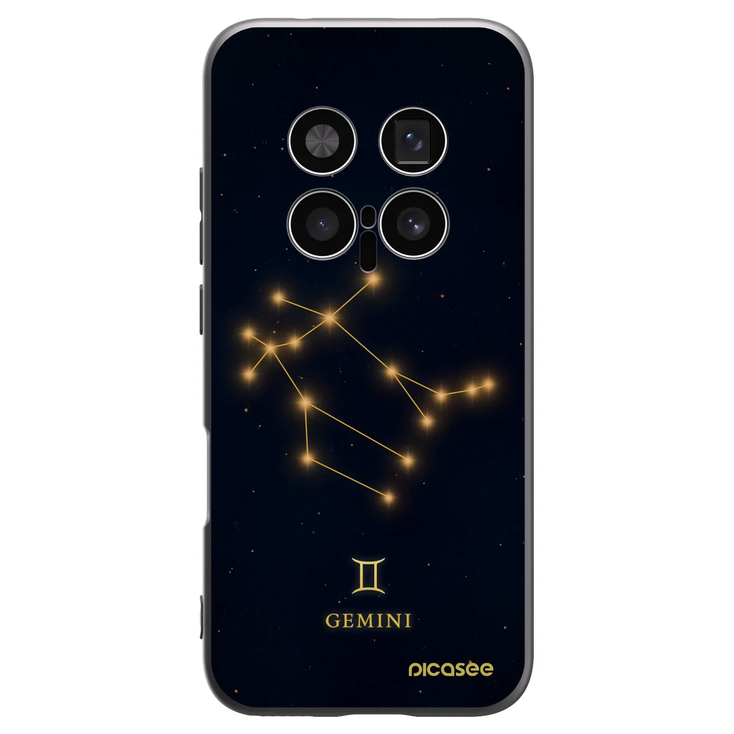 Picasee crna silikonska maskica za Honor Magic8 Pro 5G - GEMINI