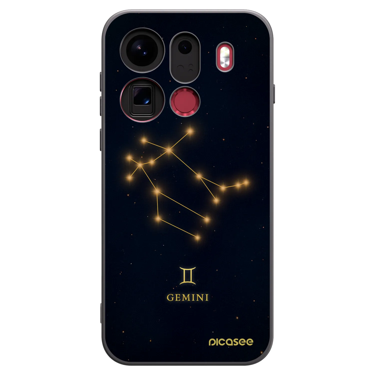 Picasee crna silikonska maskica za OPPO Find X9 Pro - GEMINI