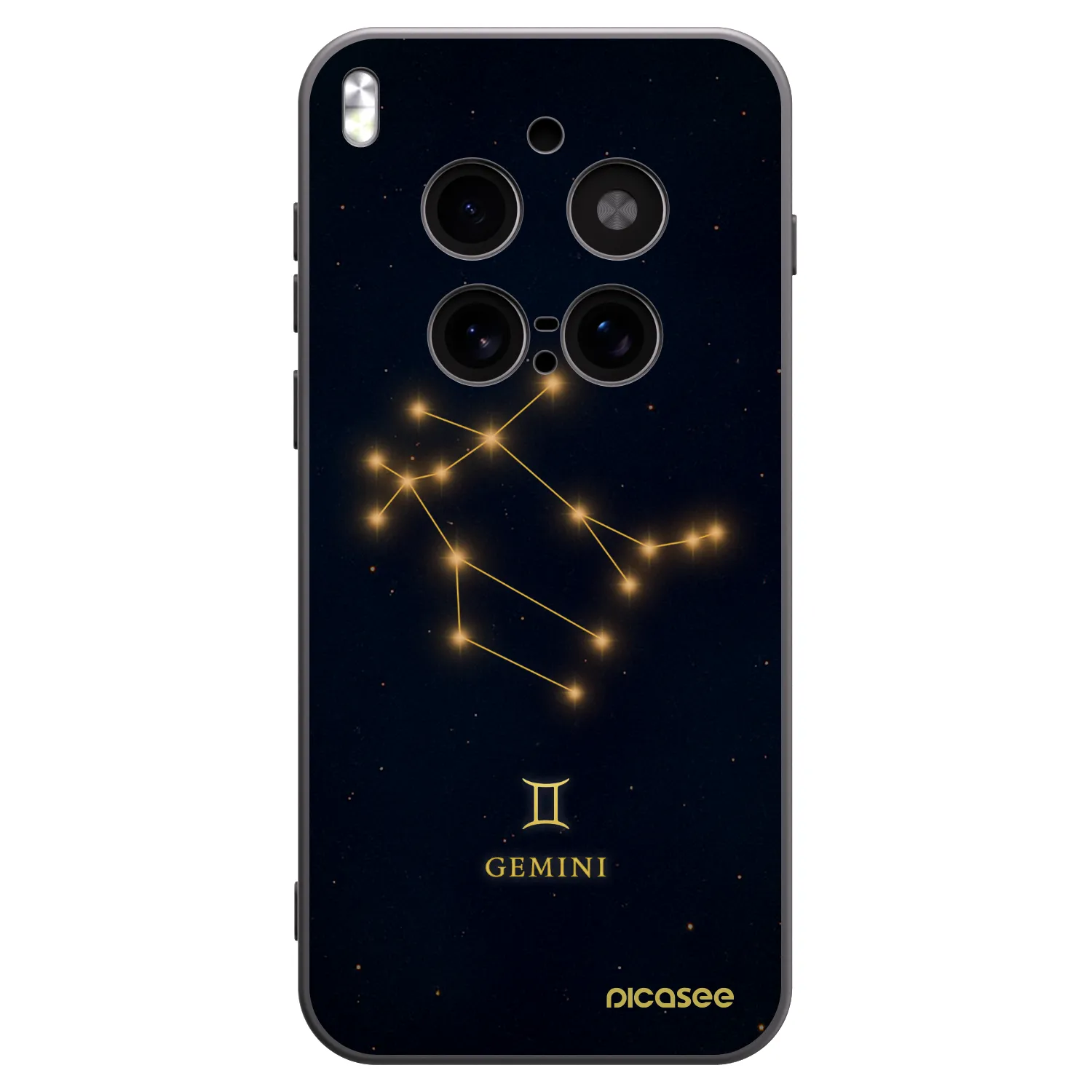Picasee crna silikonska maskica za Vivo X300 Pro - GEMINI