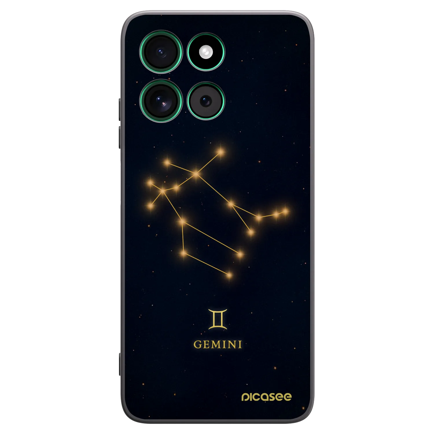 Picasee crna silikonska maskica za Motorola Moto G57 Power - GEMINI