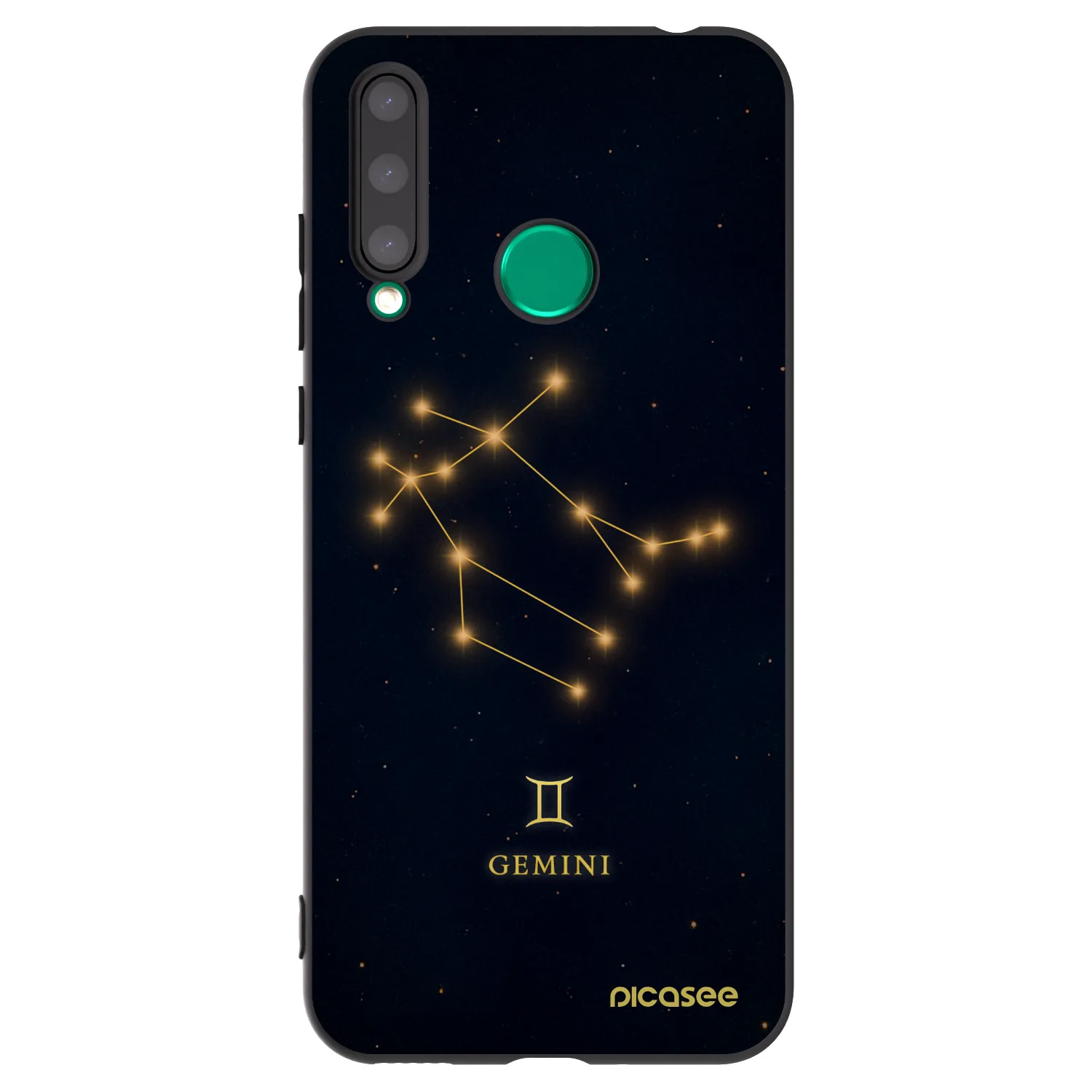 Picasee crna silikonska maskica za Honor 20 Lite - GEMINI