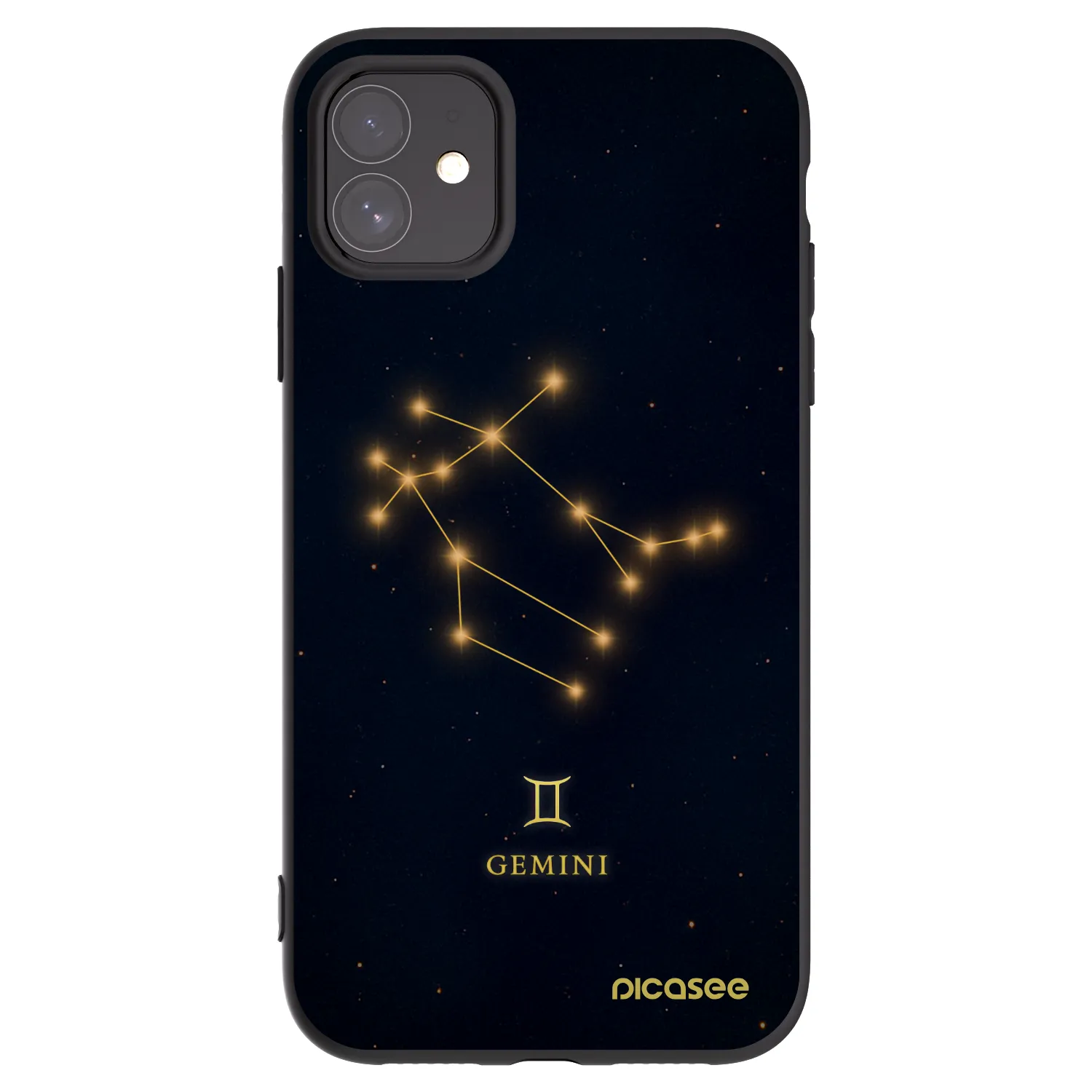 Picasee crna silikonska maskica za Apple iPhone 11 - GEMINI
