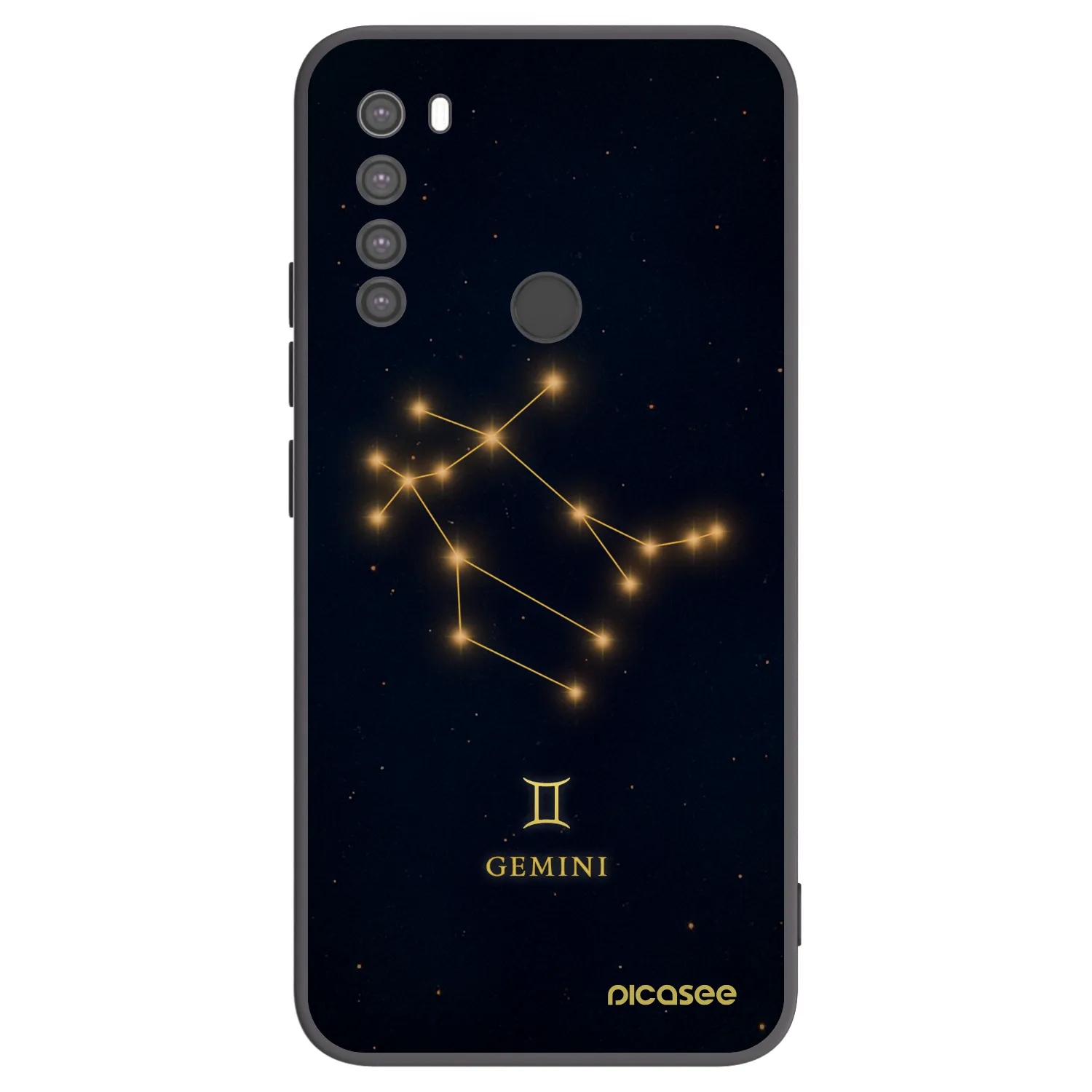 Picasee crna silikonska maskica za Xiaomi Redmi Note 8 - GEMINI