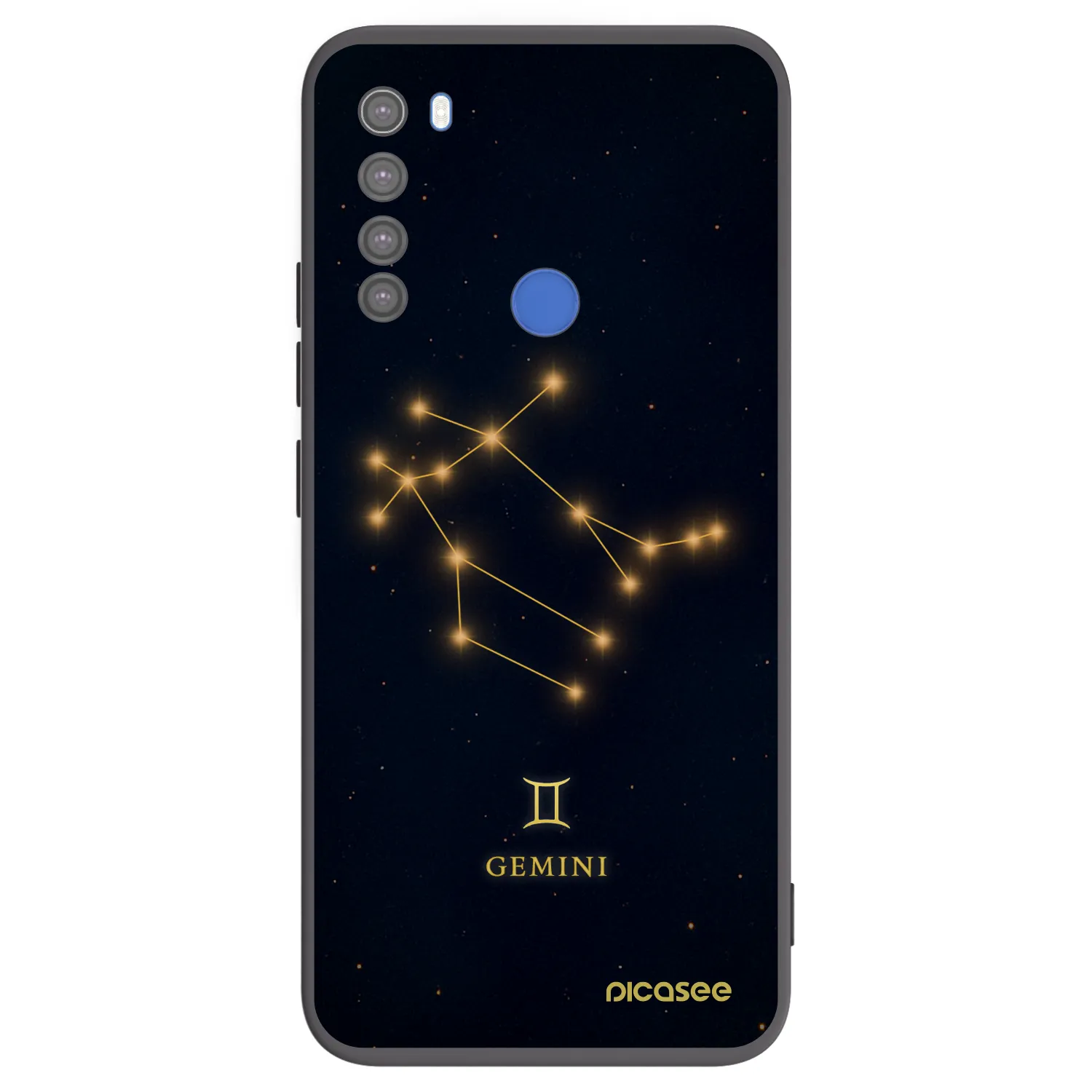 Picasee crna silikonska maskica za Xiaomi Redmi Note 8T - GEMINI