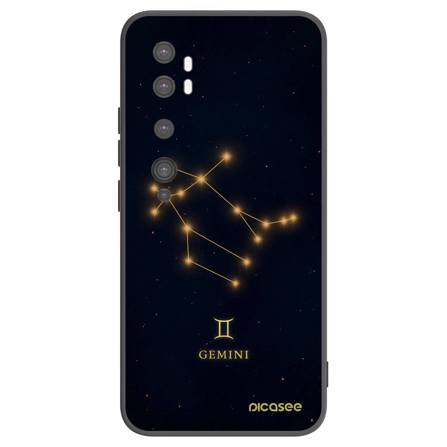 Picasee crna silikonska maskica za Xiaomi Mi Note 10 (Pro) - GEMINI
