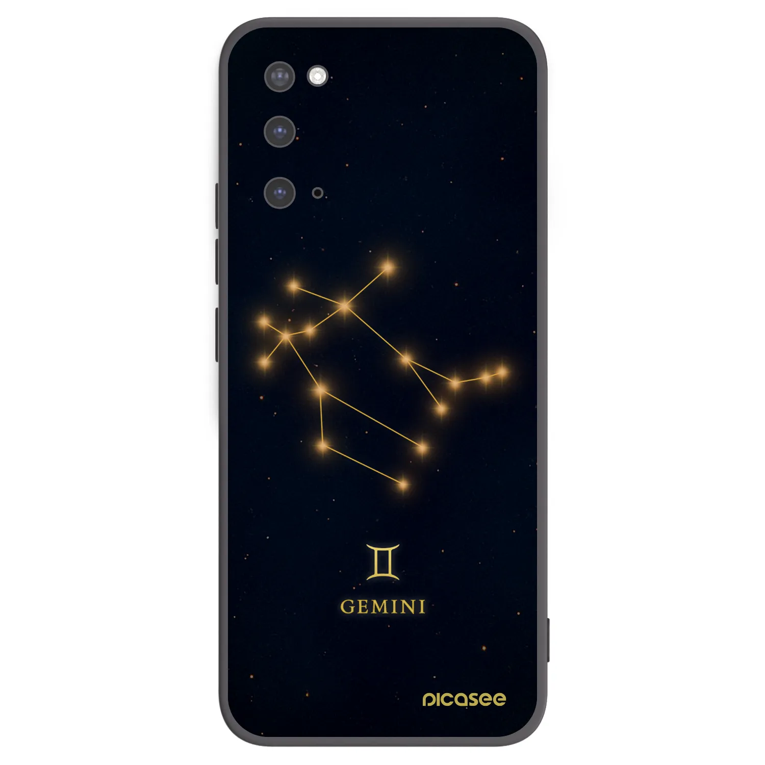 Picasee crna silikonska maskica za Samsung Galaxy S20 G980F - GEMINI