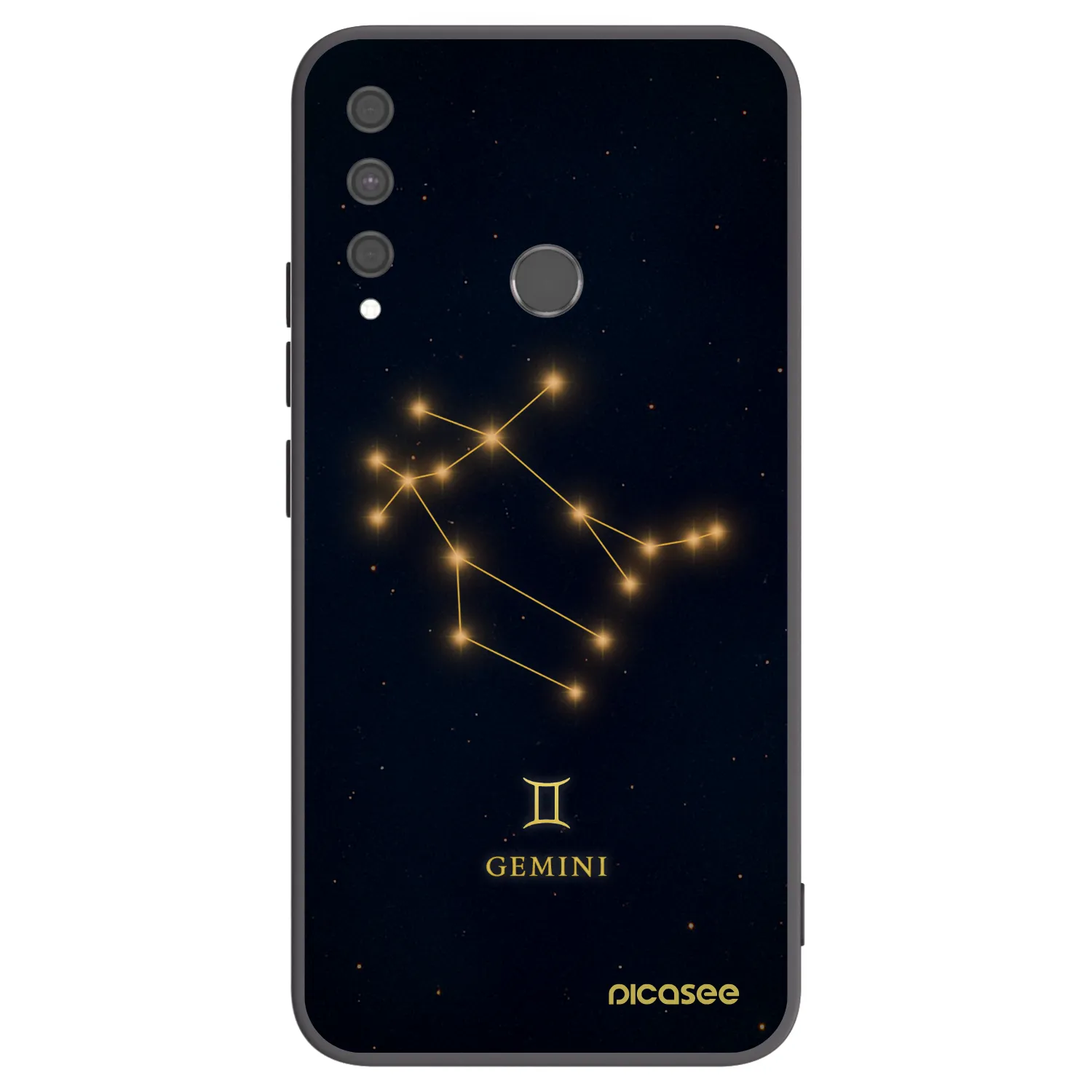 Picasee crna silikonska maskica za Huawei P40 Lite E - GEMINI