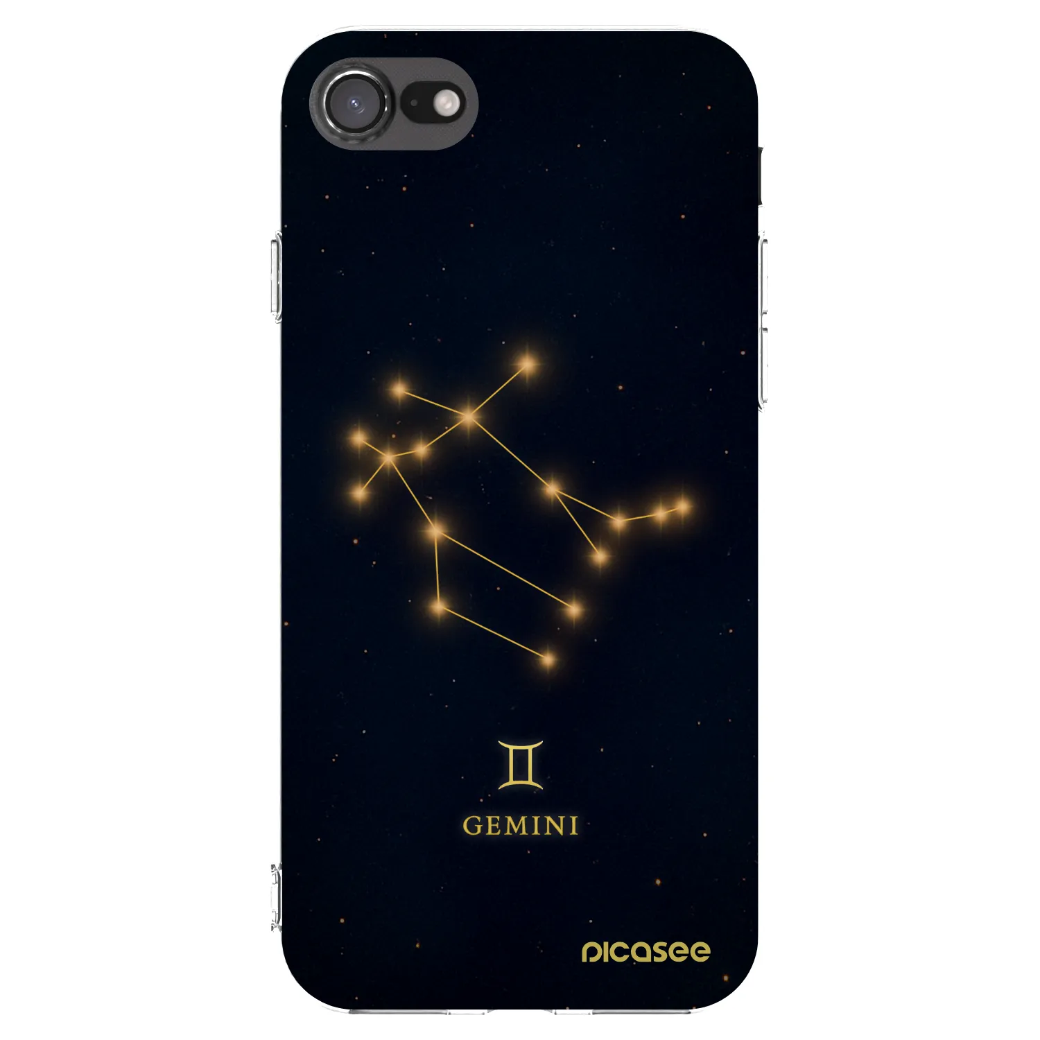 Picasee silikonska prozirna maskica za Apple iPhone SE 2020 - GEMINI