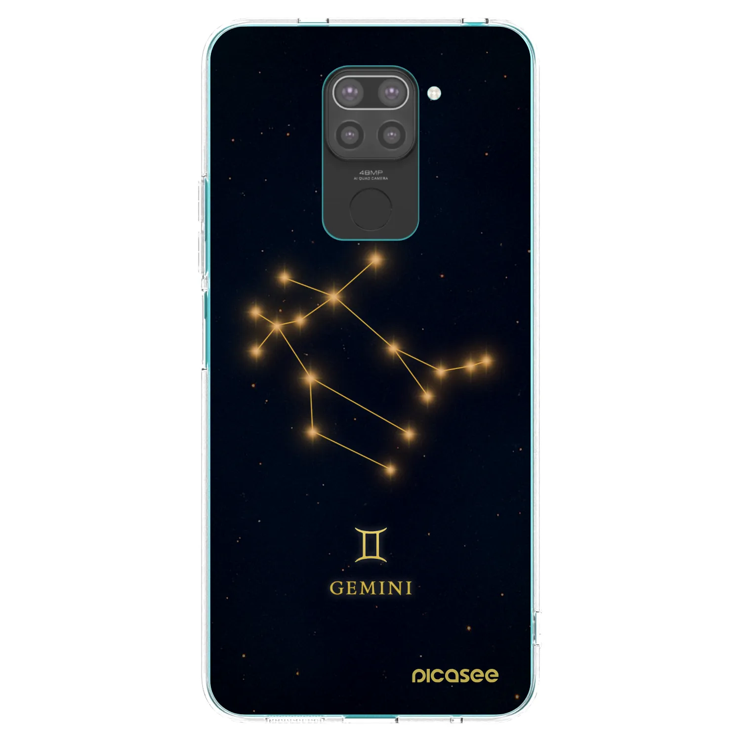 Picasee crna silikonska maskica za Xiaomi Redmi Note 9 - GEMINI