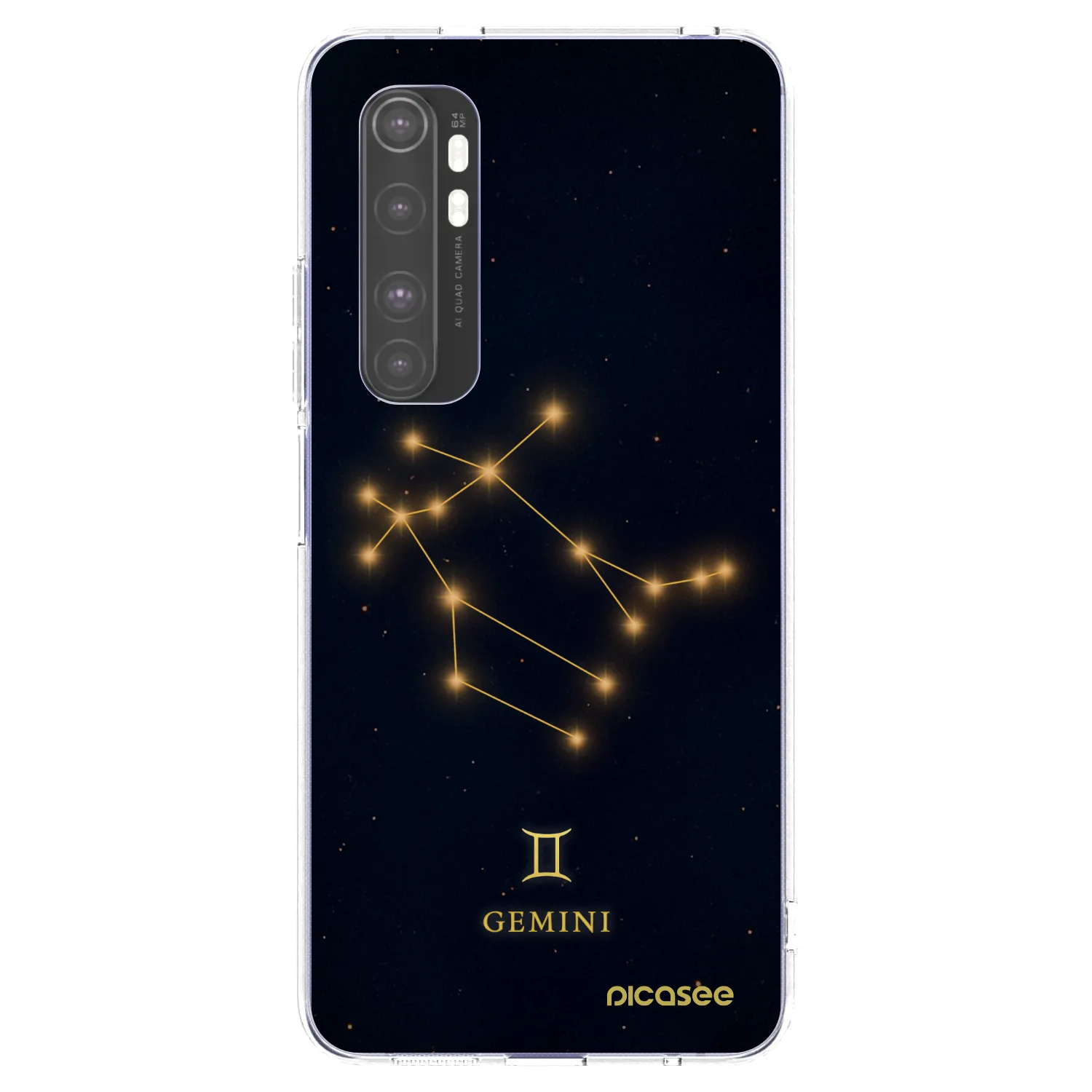 Picasee silikonska prozirna maskica za Xiaomi Mi Note 10 Lite - GEMINI