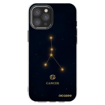 Picasee silikonska prozirna maskica za Apple iPhone 12 Pro Max - CANCER