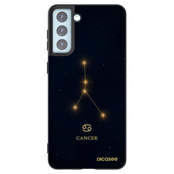 Picasee crna silikonska maskica za Samsung Galaxy S21+ 5G G996F - CANCER