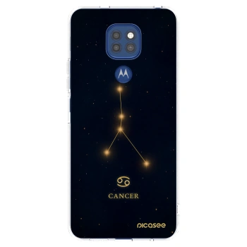 Picasee silikonska prozirna maskica za Motorola Moto G9 Play - CANCER
