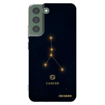 Picasee silikonska prozirna maskica za Samsung Galaxy S22+ 5G - CANCER