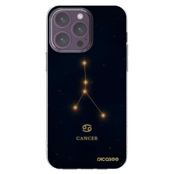 Picasee silikonska prozirna maskica za Apple iPhone 14 Pro Max - CANCER