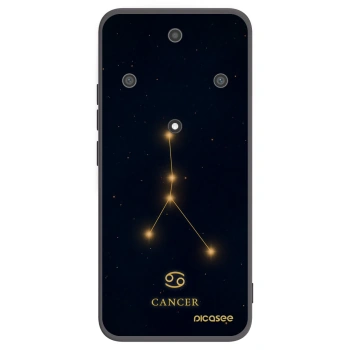 Picasee crna silikonska maskica za Honor Magic5 Lite 5G - CANCER