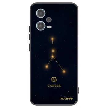 Picasee crna silikonska maskica za Xiaomi Redmi Note 12 5G - CANCER
