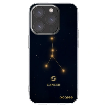Picasee silikonska prozirna maskica za Apple iPhone 15 Pro - CANCER