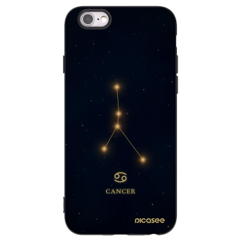 Picasee crna silikonska maskica za Apple iPhone 6/6S - CANCER