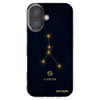 Picasee silikonska prozirna maskica za Apple iPhone 16 - CANCER