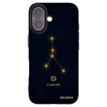 Picasee crna silikonska maskica za Apple iPhone 16 - CANCER