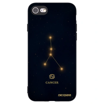 Picasee crna silikonska maskica za Apple iPhone 8 - CANCER