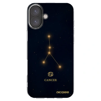 Picasee silikonska prozirna maskica za Apple iPhone 16 Plus - CANCER