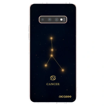 Picasee silikonska prozirna maskica za Samsung Galaxy S10 Plus G975 - CANCER