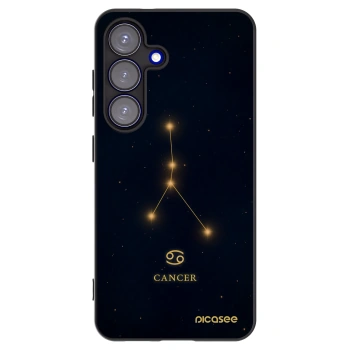 Picasee crna silikonska maskica za Samsung Galaxy S25 5G - CANCER